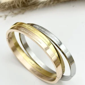 Bracelet gravé Super Maman, Jonc cadeau pour la fête des mères