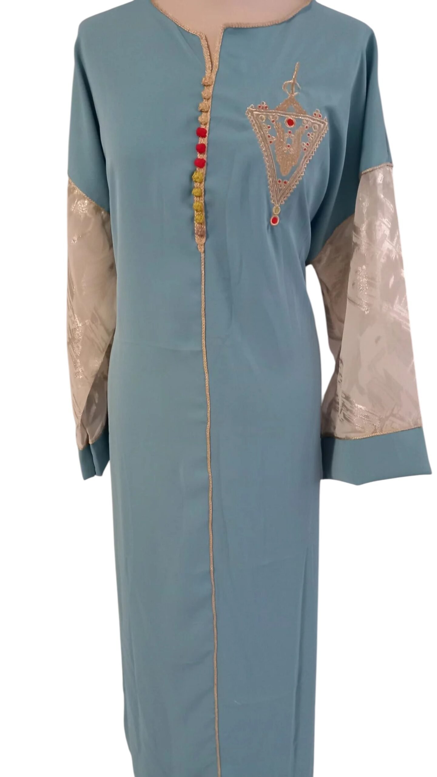 Caftan khanjar bleu ciel, Gandoura marocaine – Image 4