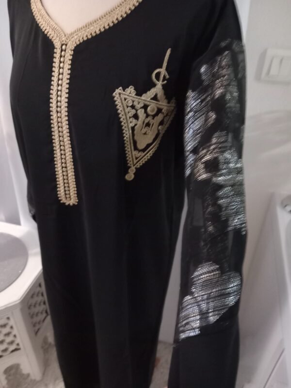 Caftan brodé khanjar, Gandoura marocaine manches tlija taille S
