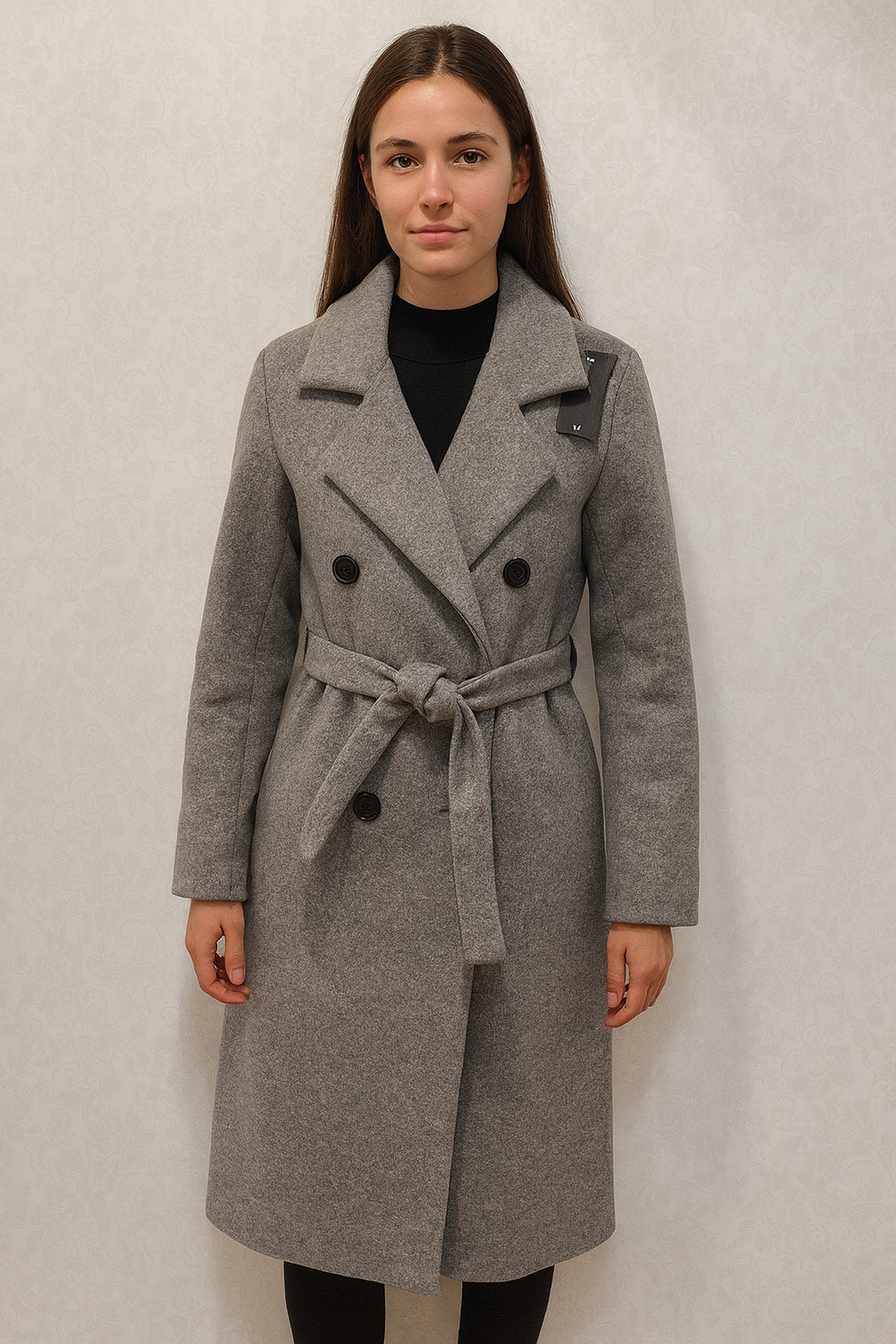 Manteaux en laine pour femme – doubele boutonnage – Automne et hiver – Trench avec ceinture – avec poches