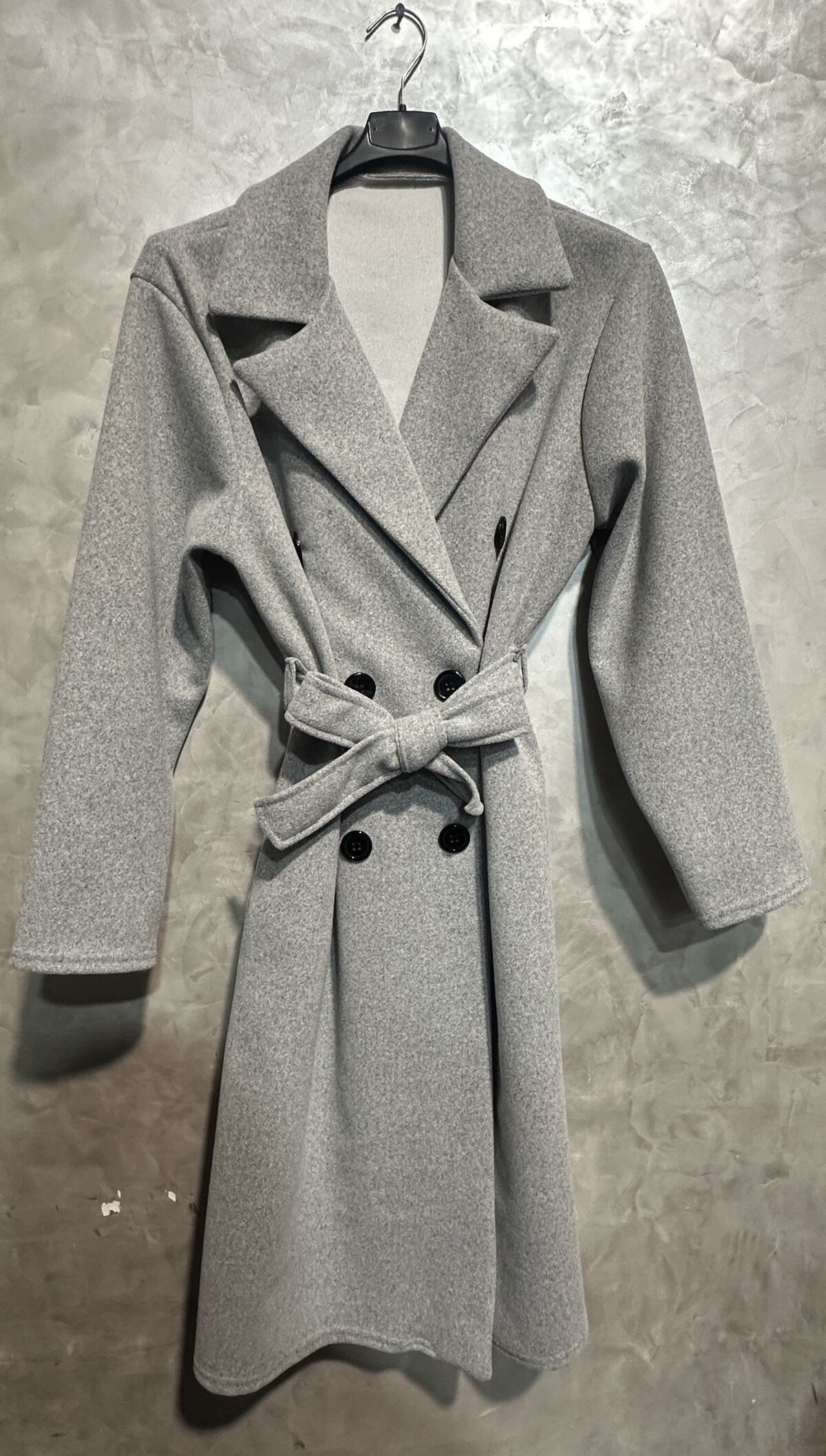 Manteaux en laine pour femme – doubele boutonnage – Automne et hiver – Trench avec ceinture – avec poches – Image 3