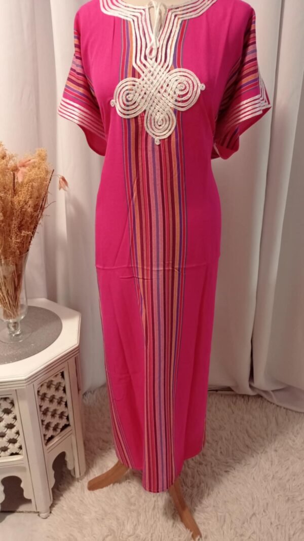 Gandoura marocaine en coton, Robe longue