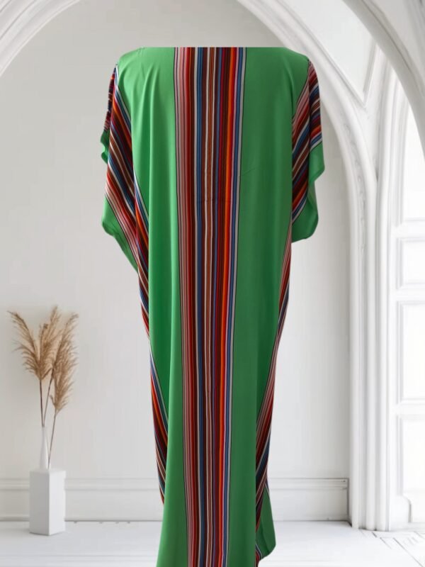 Gandoura à rayures, Robe longue, kaftan de plage – Image 7