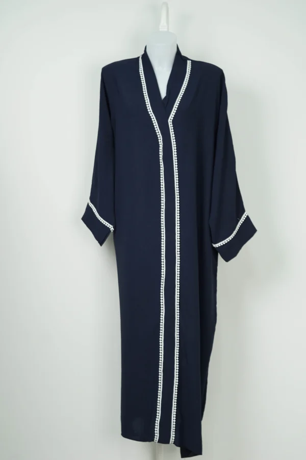 Abaya en jazz,Robe longue fluide – Image 3