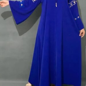 Gandoura en Crêpe de Soie – Caftan marocain manches brodés