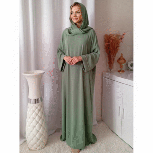 Abaya Voile intégré Femme – Robe de Prière en Soie de Médine