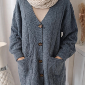 Gilet femme en maille avec poches