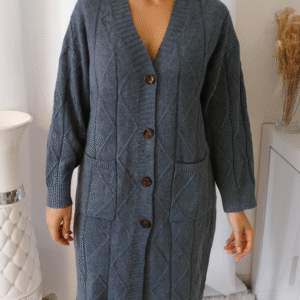 Gilet femme en maille avec poches