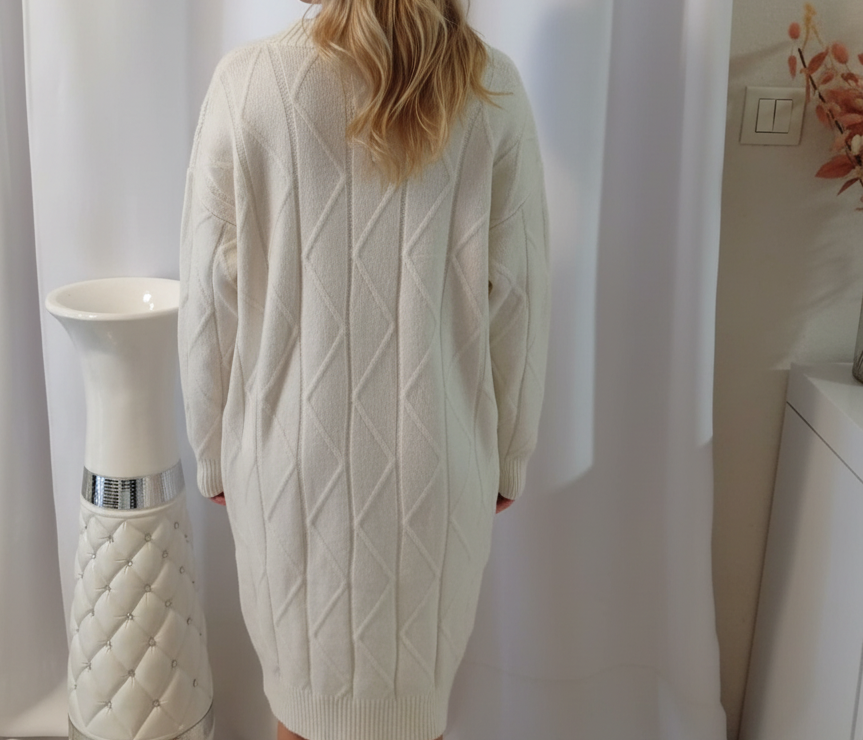 Gilet femme musulmane en maille avec poches – Image 3