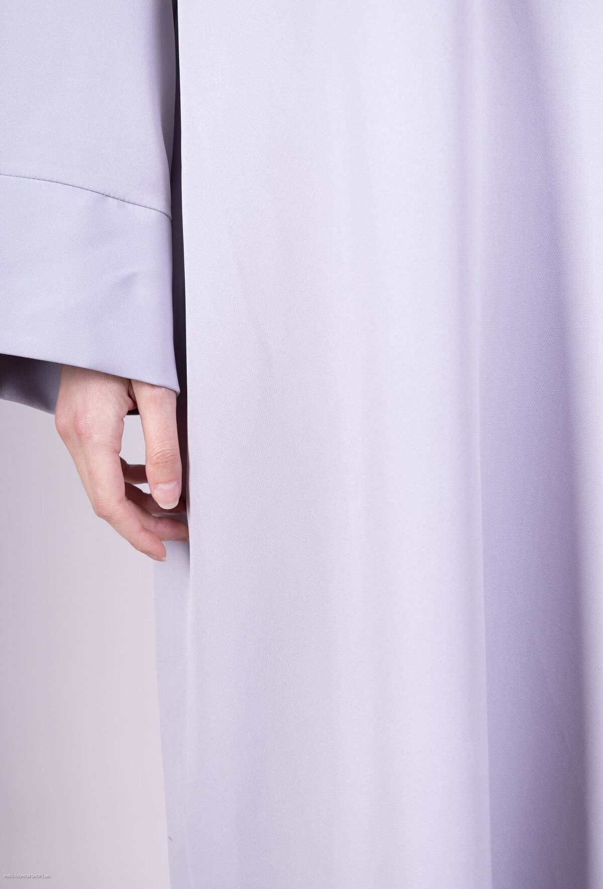 Abaya noir longue Légère et Fluide Taille Unique 36-44 – Image 4