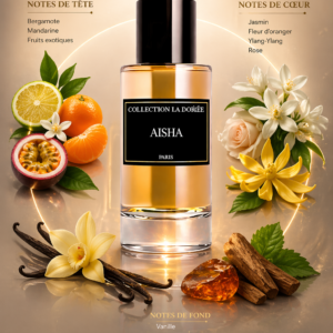 Parfum Femme Aisha – Eau de Parfum 50ml | Oriental Vanillé, Longue Tenue, Élégant & Séduisant